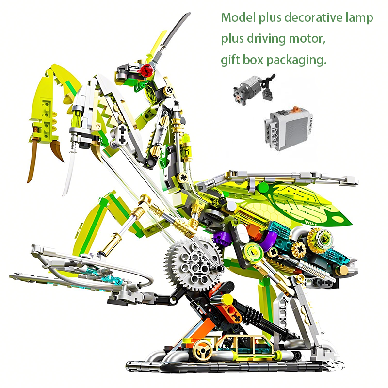 Science Diy Model - DIY Mantis building blocks semi-mechanical science,