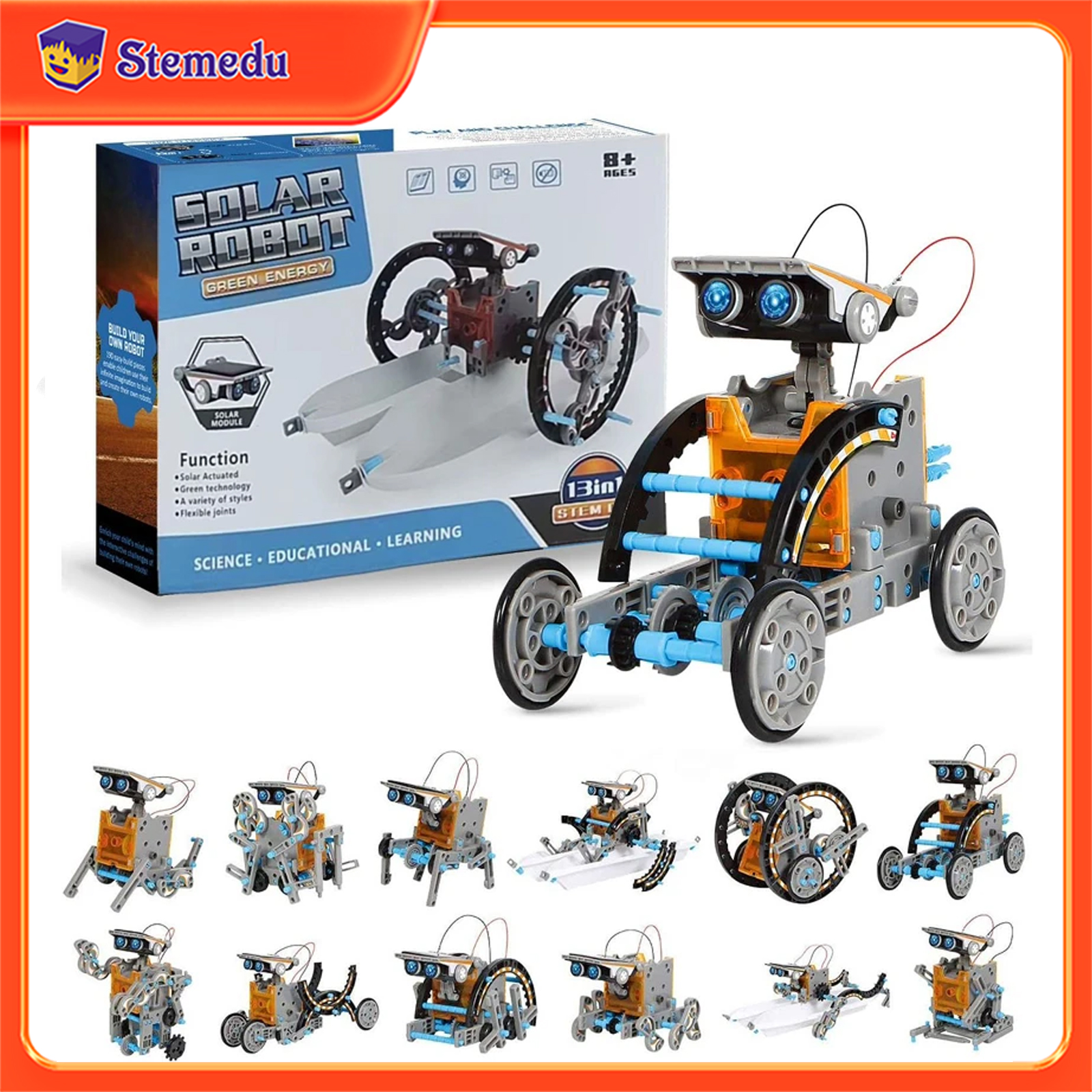 Science Robot - 13 in 1 Solar Powered Robot