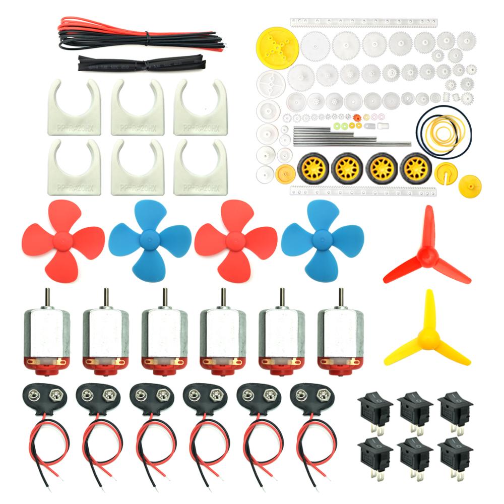 6 Set Motors Kit, Mini Electri - Hobby Is Science recension och pris