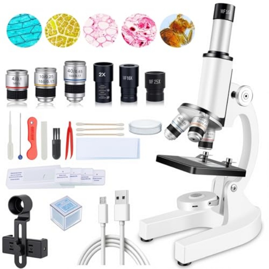 Compound Microscope for Adults - Microscope Compound 40X recension och pris
