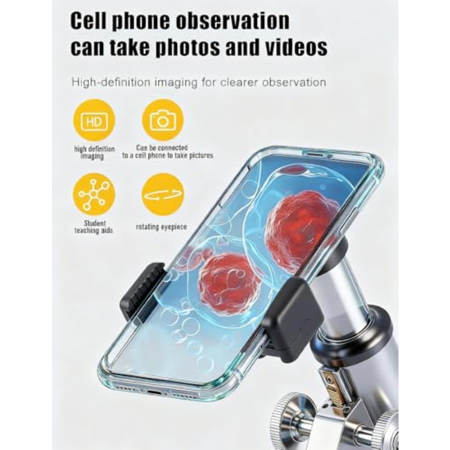Compound Microscope for Adults - Microscope Compound 40X recension och pris