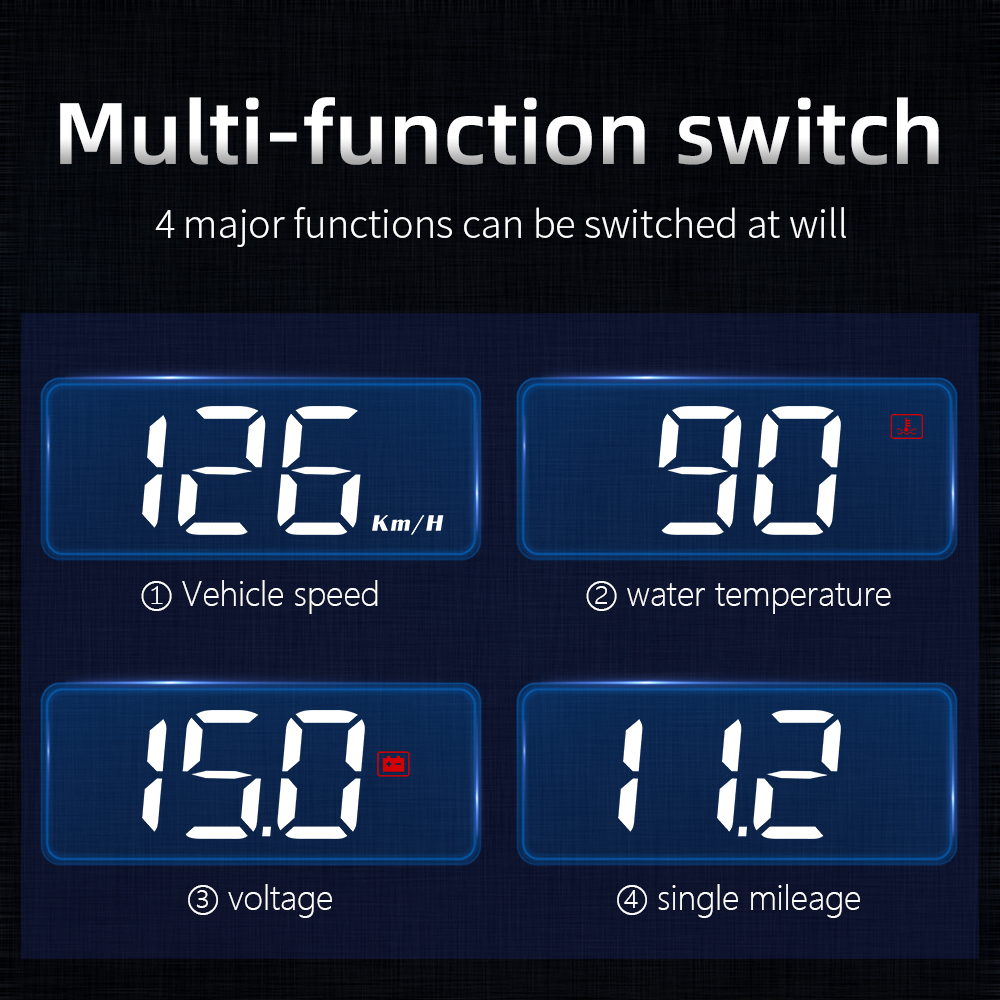 M3 HUD Obd2 Head-Up Display Di - Anemometer Wind Speed recension och pris