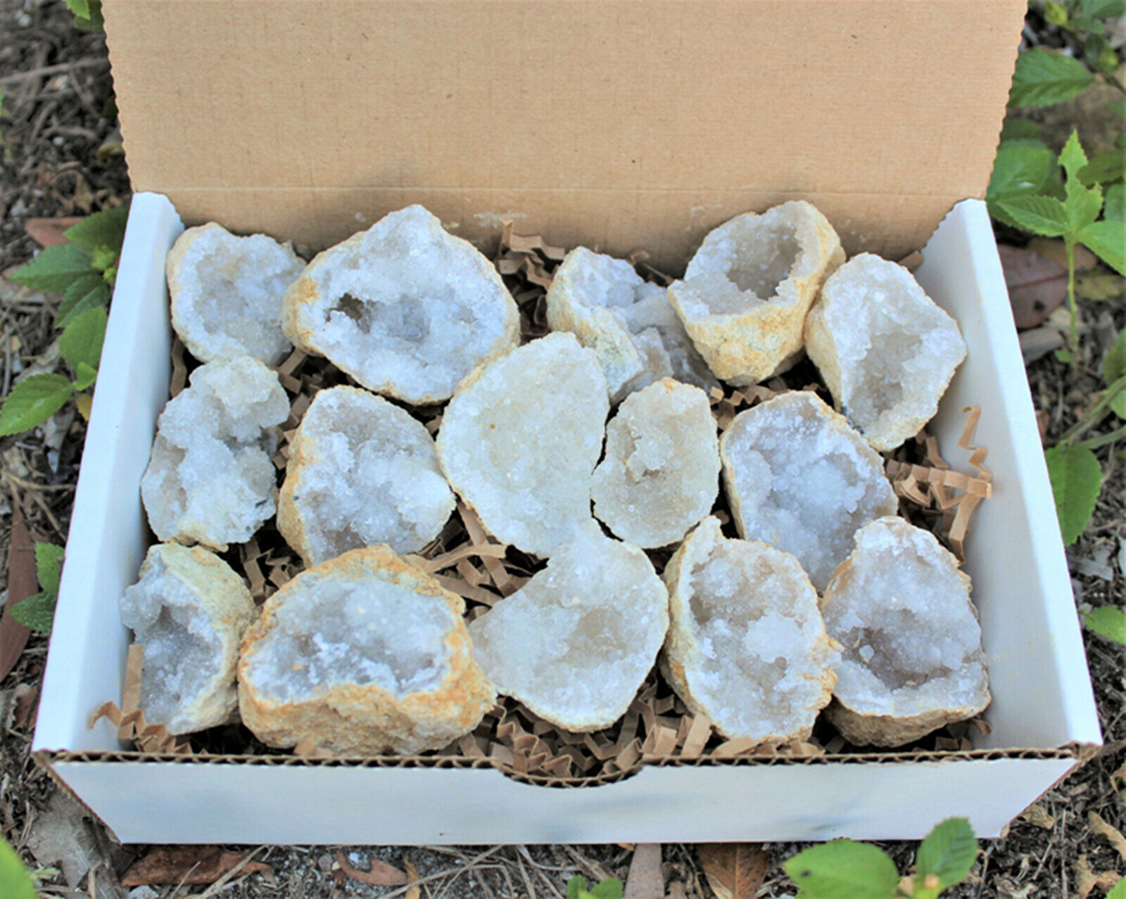 Large Unopened Moroccan Crysta - Geode Crystal Break recension och pris