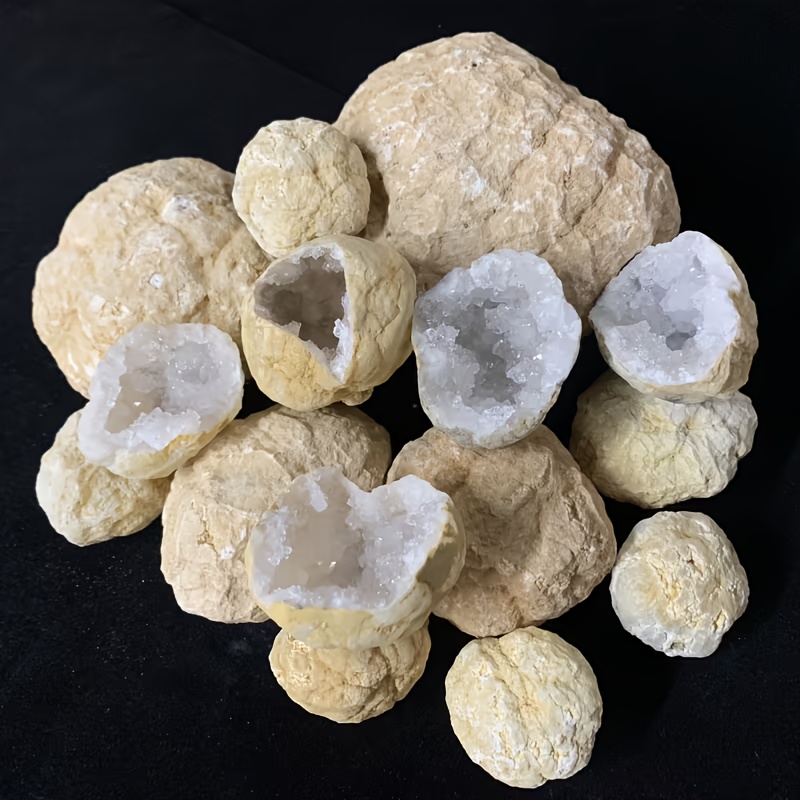 10pcs Natural Quartz Geode Egg - Geode Crystal Break recension och pris