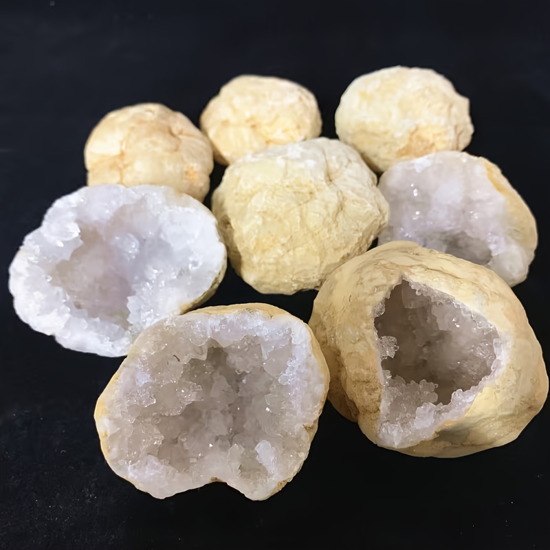 10pcs Natural Quartz Geode Egg - Geode Crystal Break recension och pris