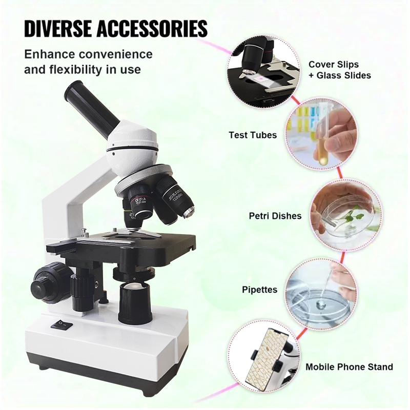 40X-2500X Professional Binocul - Microscope Compound 40X recension och pris