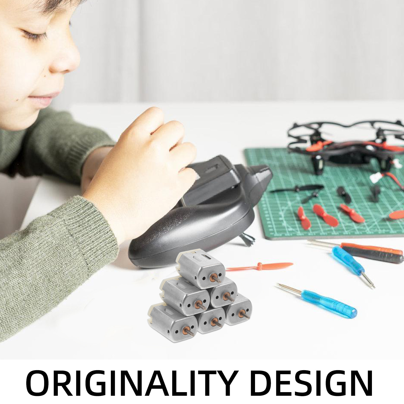 6Pcs DIY Train Motor Set Dc El - Hobby Is Science recension och pris