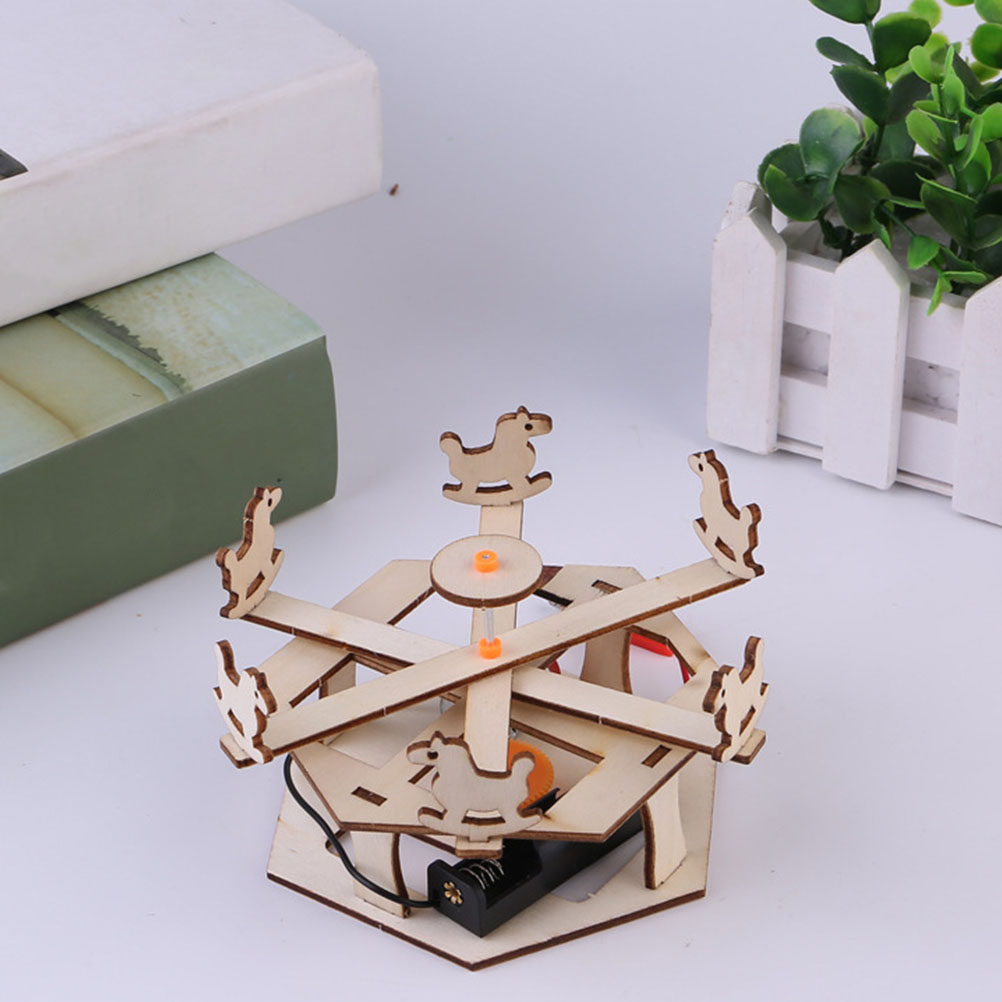 DIY Wooden Merry-Go-Round Asse - Science Diy Model recension och pris