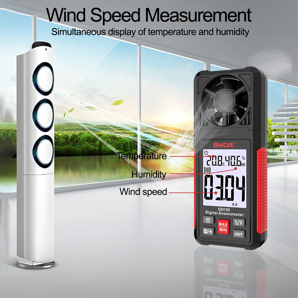 GVDA Digital Anemometer Handhe - Anemometer Wind Speed recension och pris