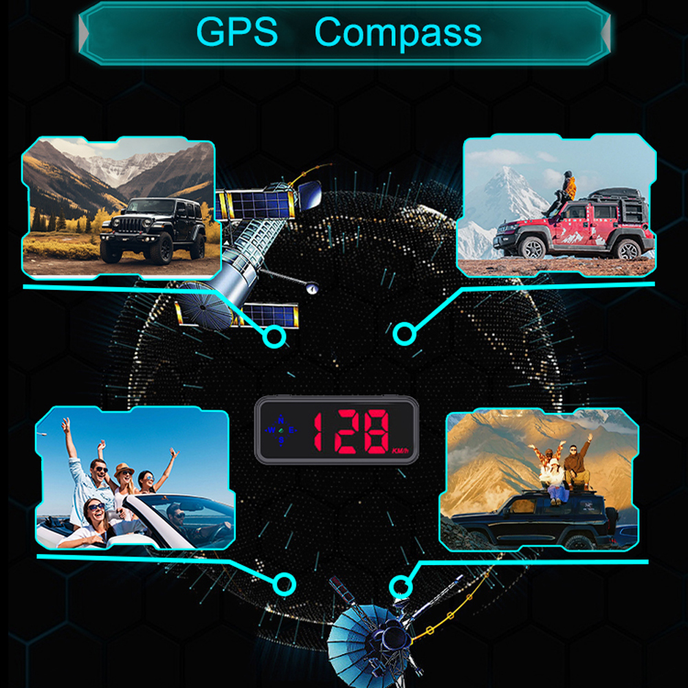 GPS Digital Speedometer Car He - Anemometer Wind Speed recension och pris